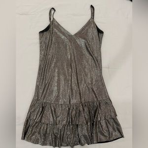 Forever 21 Gold Pleated Dress